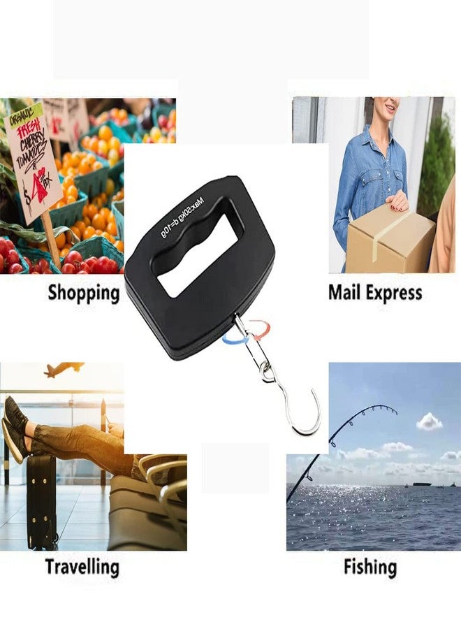 Yakguizz Luggage Scale, Large Handle, Electronic Luggage Scale, High Precision Carrying, 110lbs/50kg, Hook Rotates 360°, Travel Airport Checked Luggage Baggage, Avoid Extra Charges for Your Over Weight - Image 3